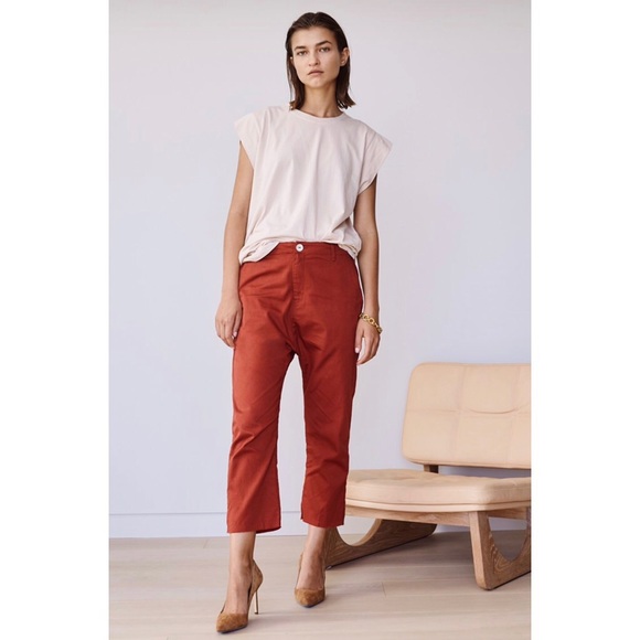 Acacia Dublin cropped pant in Caramel NWOT - Picture 5 of 9